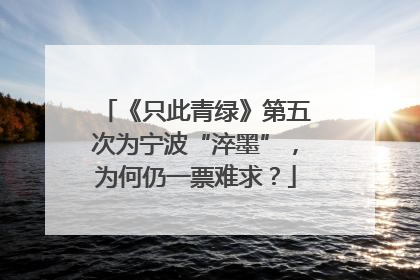 《只此青绿》第五次为宁波“淬墨”，为何仍一票难求？