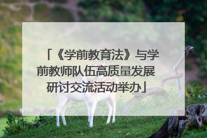 《学前教育法》与学前教师队伍高质量发展研讨交流活动举办