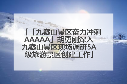 「九嶷山景区奋力冲刺AAAAA」胡勇刚深入九嶷山景区现场调研5A级旅游景区创建工作
