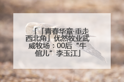 「青春华章·重走西北角」优然牧业武威牧场：00后“牛倌儿”李玉江