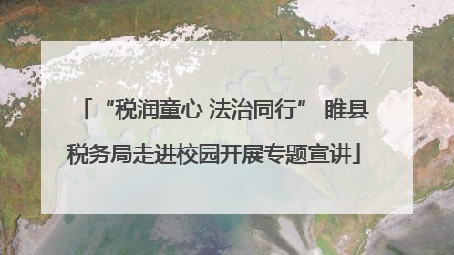 “税润童心 法治同行” 睢县税务局走进校园开展专题宣讲