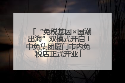 “免税基因×国潮出海”双模式开启！中免集团厦门市内免税店正式开业