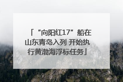 “向阳红17”船在山东青岛入列 开始执行黄渤海浮标任务