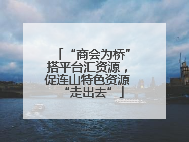“商会为桥”搭平台汇资源，促连山特色资源“走出去”