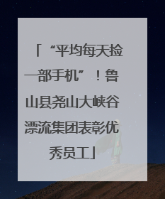 “平均每天捡一部手机”！鲁山县尧山大峡谷漂流集团表彰优秀员工