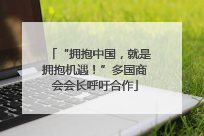 “拥抱中国，就是拥抱机遇！”多国商会会长呼吁合作