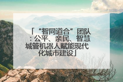 “智同道合”团队：公平、亲民、智慧城管机器人赋能现代化城市建设