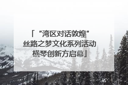 “湾区对话敦煌” 丝路之梦文化系列活动横琴创新方启幕