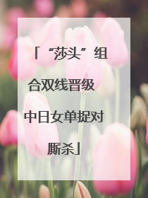“莎头”组合双线晋级 中日女单捉对厮杀