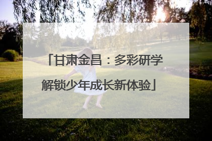 甘肃金昌：多彩研学解锁少年成长新体验