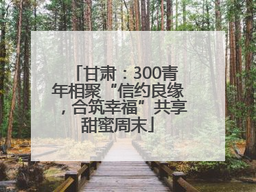甘肃：300青年相聚“信约良缘，合筑幸福”共享甜蜜周末