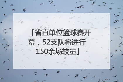 省直单位篮球赛开幕，52支队将进行150余场较量