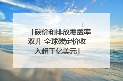 碳价和排放覆盖率双升 全球碳定价收入超千亿美元