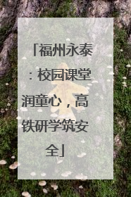 福州永泰：校园课堂润童心，高铁研学筑安全