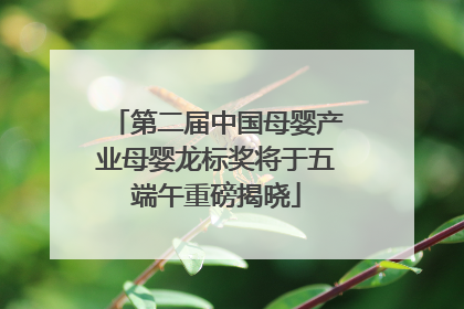 第二届中国母婴产业母婴龙标奖将于五端午重磅揭晓