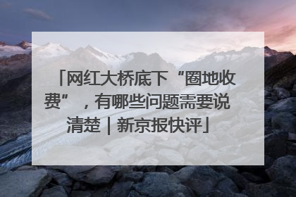 网红大桥底下“圈地收费”，有哪些问题需要说清楚｜新京报快评