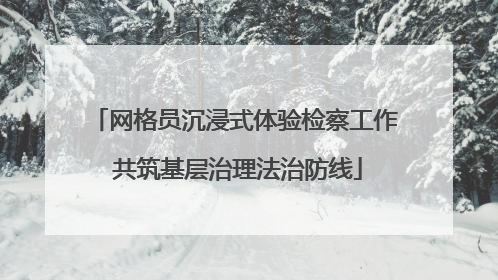 网格员沉浸式体验检察工作 共筑基层治理法治防线