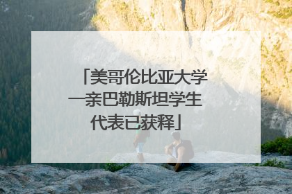 美哥伦比亚大学一亲巴勒斯坦学生代表已获释