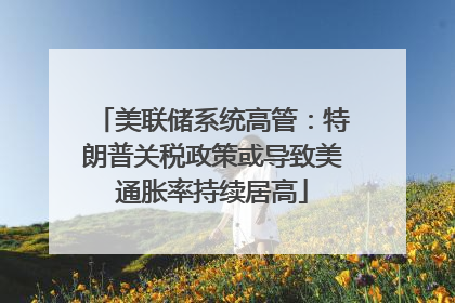 美联储系统高管：特朗普关税政策或导致美通胀率持续居高