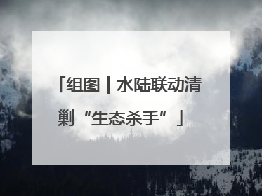 组图｜水陆联动清剿“生态杀手”