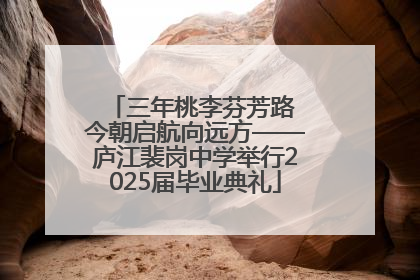 三年桃李芬芳路 今朝启航向远方——庐江裴岗中学举行2025届毕业典礼