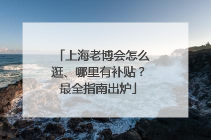 上海老博会怎么逛、哪里有补贴？最全指南出炉