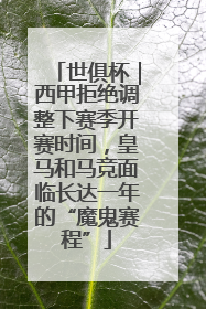 世俱杯｜西甲拒绝调整下赛季开赛时间，皇马和马竞面临长达一年的“魔鬼赛程”