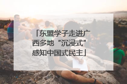 东盟学子走进广西多地“沉浸式”感知中国式民主