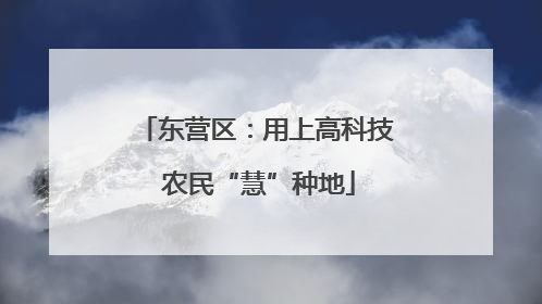 东营区：用上高科技 农民“慧”种地