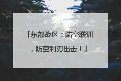 东部战区：陆空联训，防空利刃出击！