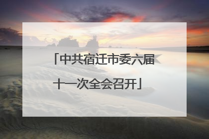 中共宿迁市委六届十一次全会召开
