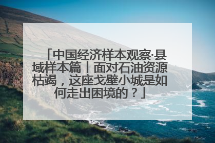 中国经济样本观察·县域样本篇丨面对石油资源枯竭，这座戈壁小城是如何走出困境的？