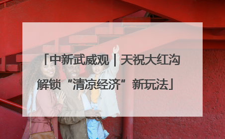 中新武威观|天祝大红沟解锁“清凉经济”新玩法