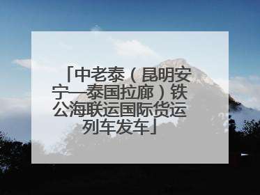 中老泰（昆明安宁—泰国拉廊）铁公海联运国际货运列车发车