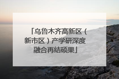 乌鲁木齐高新区（新市区）产学研深度融合再结硕果