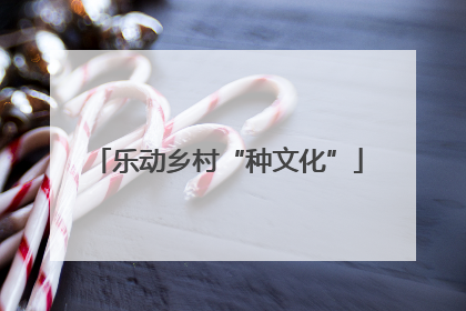 乐动乡村“种文化”