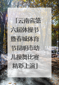 云南省第六届体操节暨春城体育节昆明市幼儿操舞比赛精彩上演