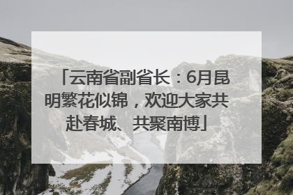 云南省副省长：6月昆明繁花似锦，欢迎大家共赴春城、共聚南博