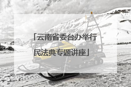 云南省委台办举行民法典专题讲座