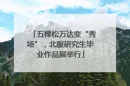 五棵松万达变“秀场”，北服研究生毕业作品展举行