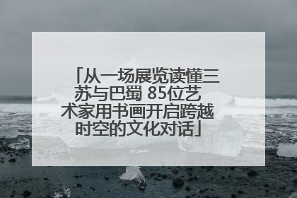 从一场展览读懂三苏与巴蜀 85位艺术家用书画开启跨越时空的文化对话
