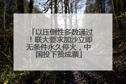 以压倒性多数通过！联大要求加沙立即无条件永久停火，中国投下赞成票