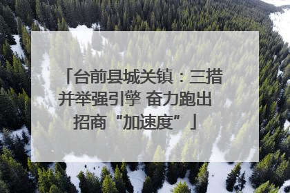 台前县城关镇：三措并举强引擎 奋力跑出招商“加速度”