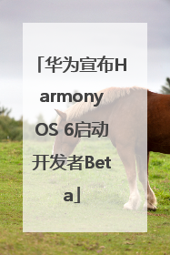 华为宣布HarmonyOS 6启动开发者Beta