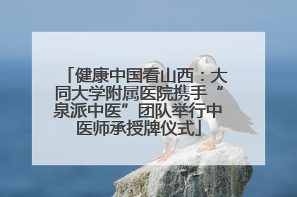 健康中国看山西：大同大学附属医院携手“泉派中医”团队举行中医师承授牌仪式