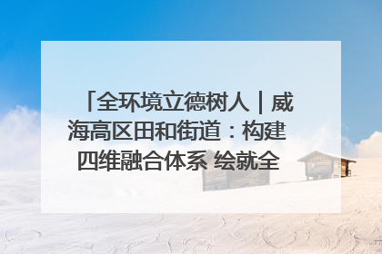 全环境立德树人｜威海高区田和街道：构建四维融合体系 绘就全环境立德树人新画卷