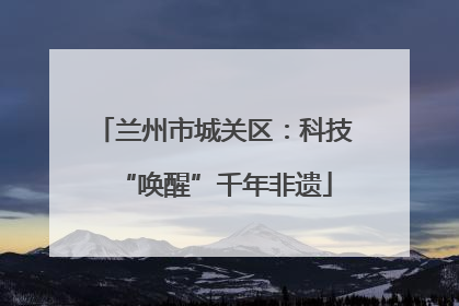 兰州市城关区：科技“唤醒”千年非遗