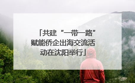共建“一带一路”赋能侨企出海交流活动在沈阳举行