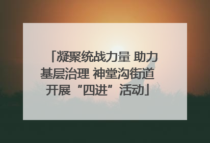 凝聚统战力量 助力基层治理 神堂沟街道开展“四进”活动