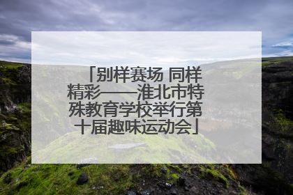 别样赛场 同样精彩——淮北市特殊教育学校举行第十届趣味运动会